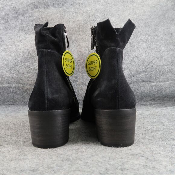 Paul Green Shoe Women 8.5 Bootie Classic Fashion Block Heel Leather Nicole Black - Picture 5 of 16
